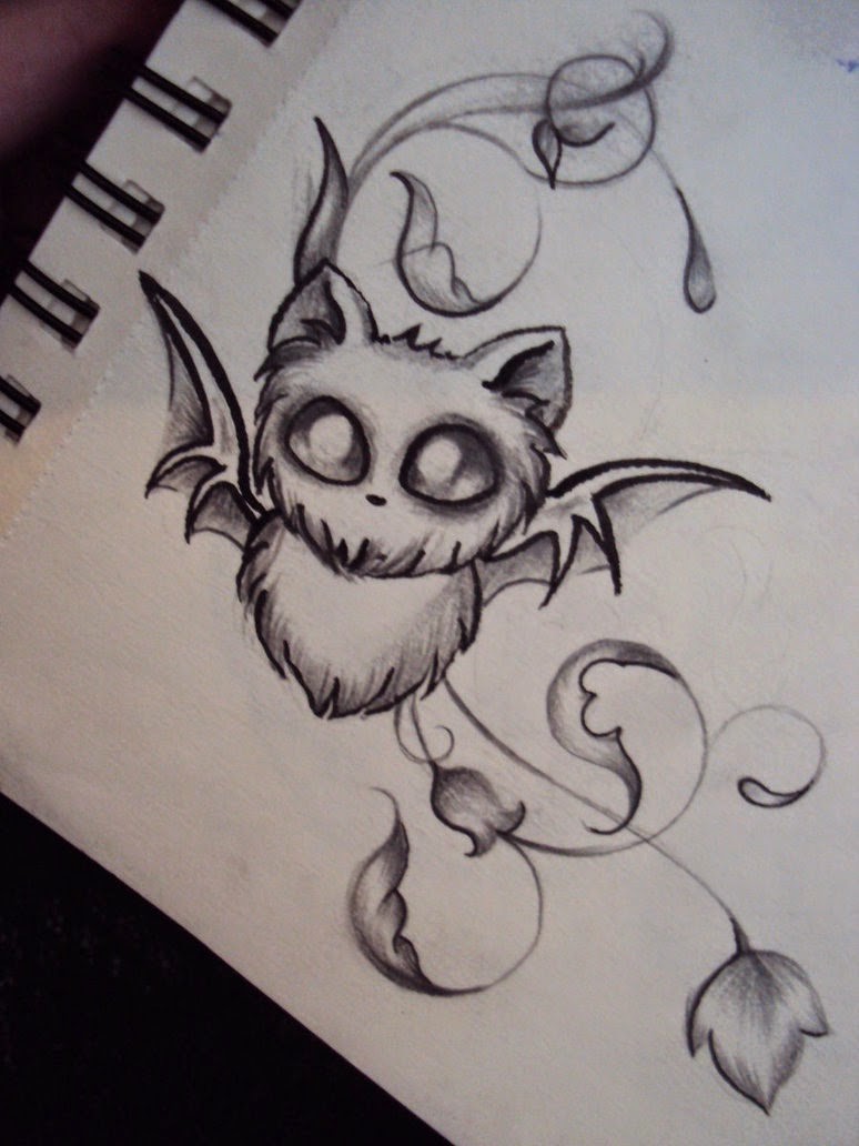 774x1032 Cute Bat Drawing - Cute Bat Drawing