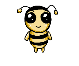 Cute Bee Drawing at PaintingValley.com | Explore collection of Cute Bee