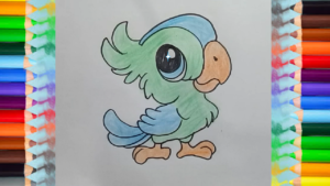 300x169 How To Draw A Bird Cute And Easy Step - Cute Bird Drawing