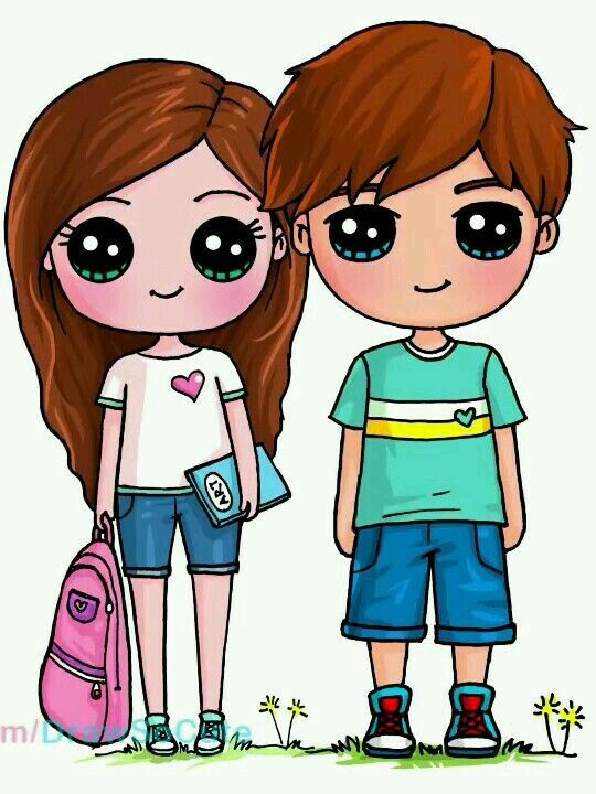 540x720 This Looks Like Alex Wassibi And Laurdiy!!!!! So Cute!! Cute - Cute Boy And Girl Drawing