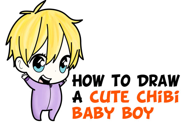 600x404 How To Draw A Cute Boy Archives - Cute Boy Drawing