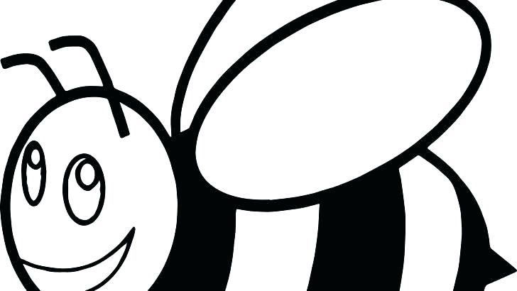 728x410 cute bumble bee coloring pages - Cute Bumble Bee Drawing
