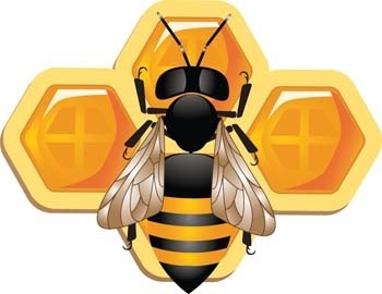 350x270 Bee Drawing Free Vector Download - Cute Bumble Bee Drawing