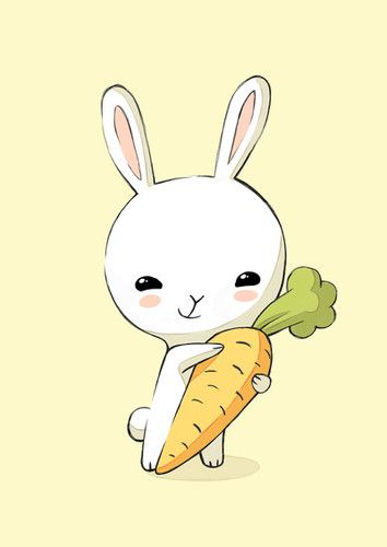 354x500 Cute Bunny Drawing - Cute Bunny Drawing