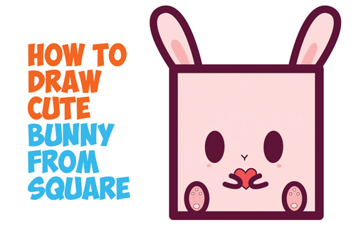 500x323 How To Draw A Cute Bunny Archives - Cute Bunny Drawing Step By Step