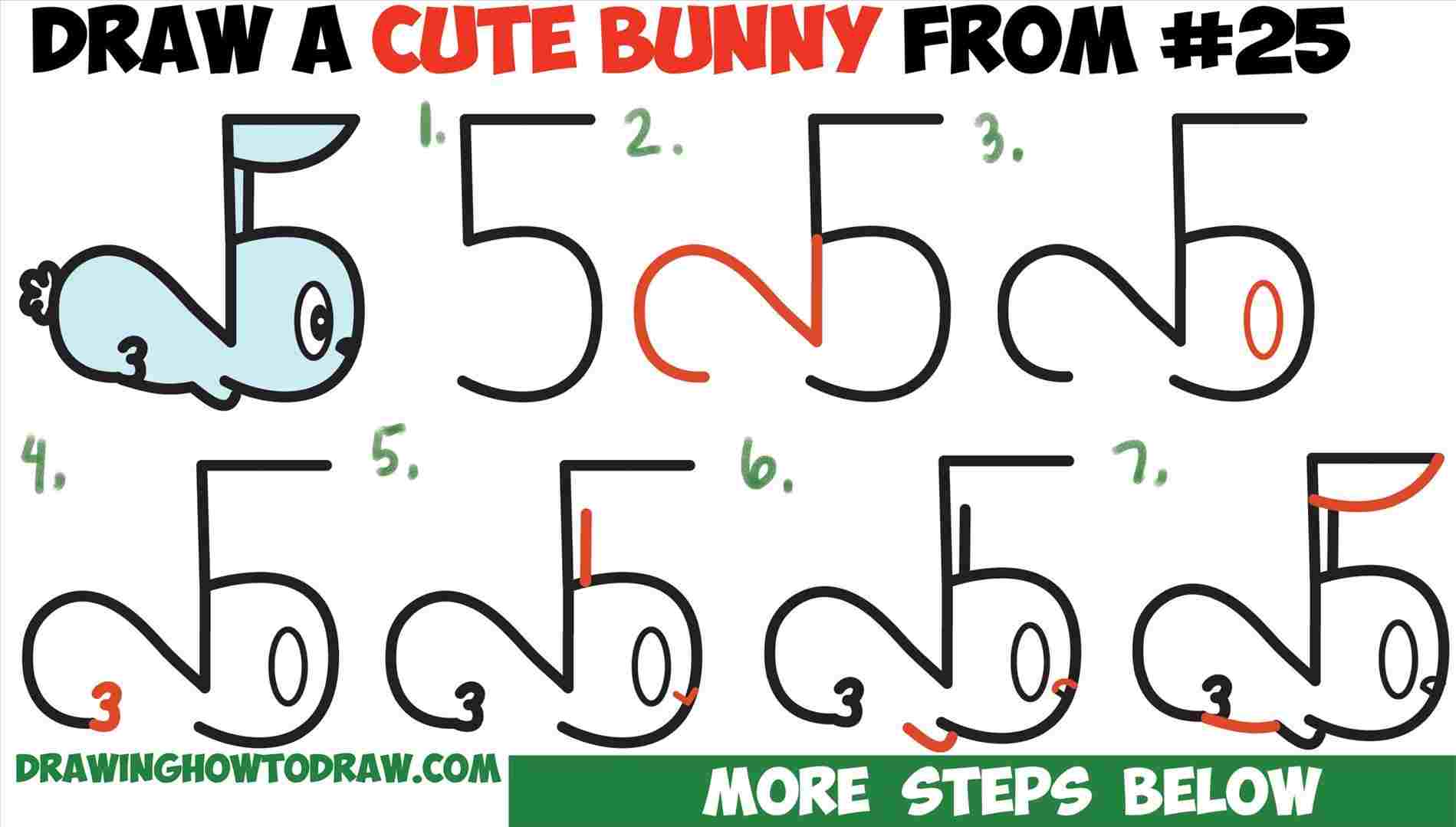 1899x1079 Easy Drawing Easter Bunny - Cute Bunny Drawing Step By Step