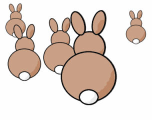 304x240 How To Draw Bunny Rabbits Drawing Tutorials Drawing How - Cute Bunny Rabbit Drawing