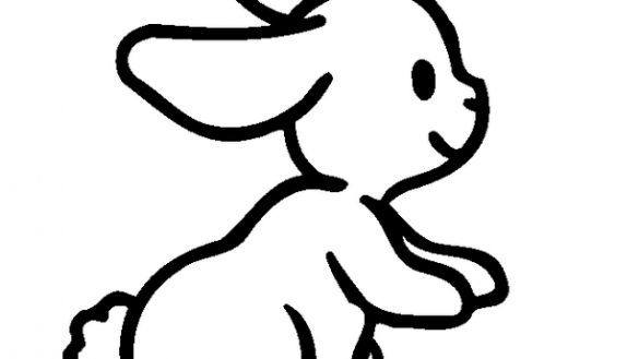585x329 Rabbit Drawing Easy How To Draw A Cute Bunny Youtube Sweet - Cute Bunny Rabbit Drawing