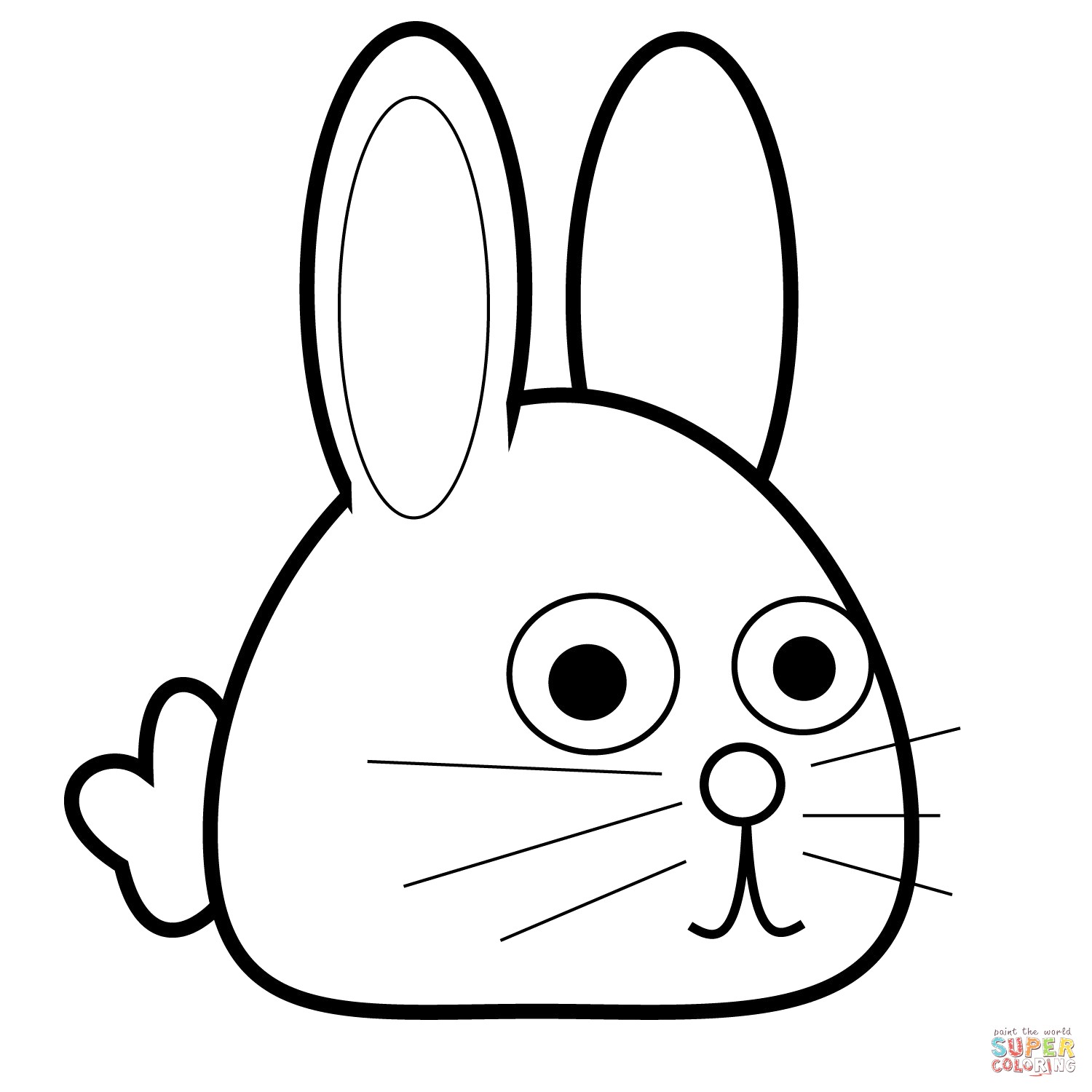 1500x1500 Rabbits Coloring Pages Free Best Of Bunny Cute - Cute Bunny Rabbit Drawing