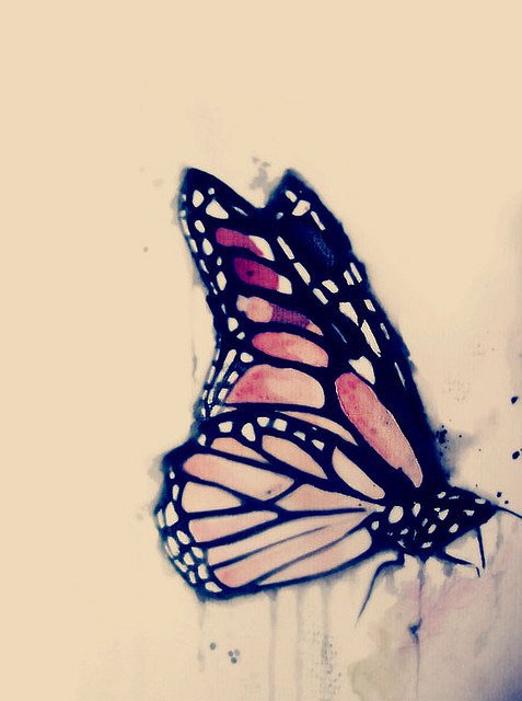 477x640 Butterfly, Cute, Drawings, Draws, Paint - Cute Butterfly Drawing