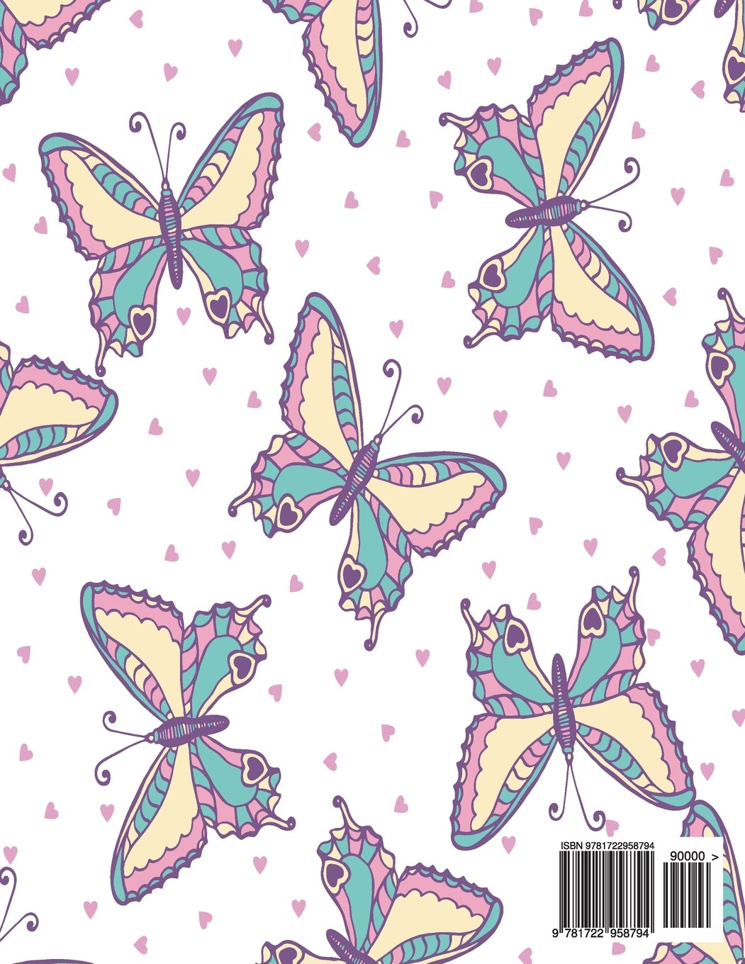1051x1360 Sketchbook Cute Butterfly On White Cover - Cute Butterfly Drawing