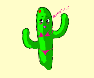 300x250 Cute Cactus Drawing - Cute Cactus Drawing