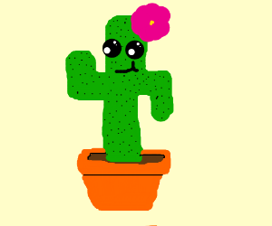 300x250 Cute Cactus Drawing - Cute Cactus Drawing