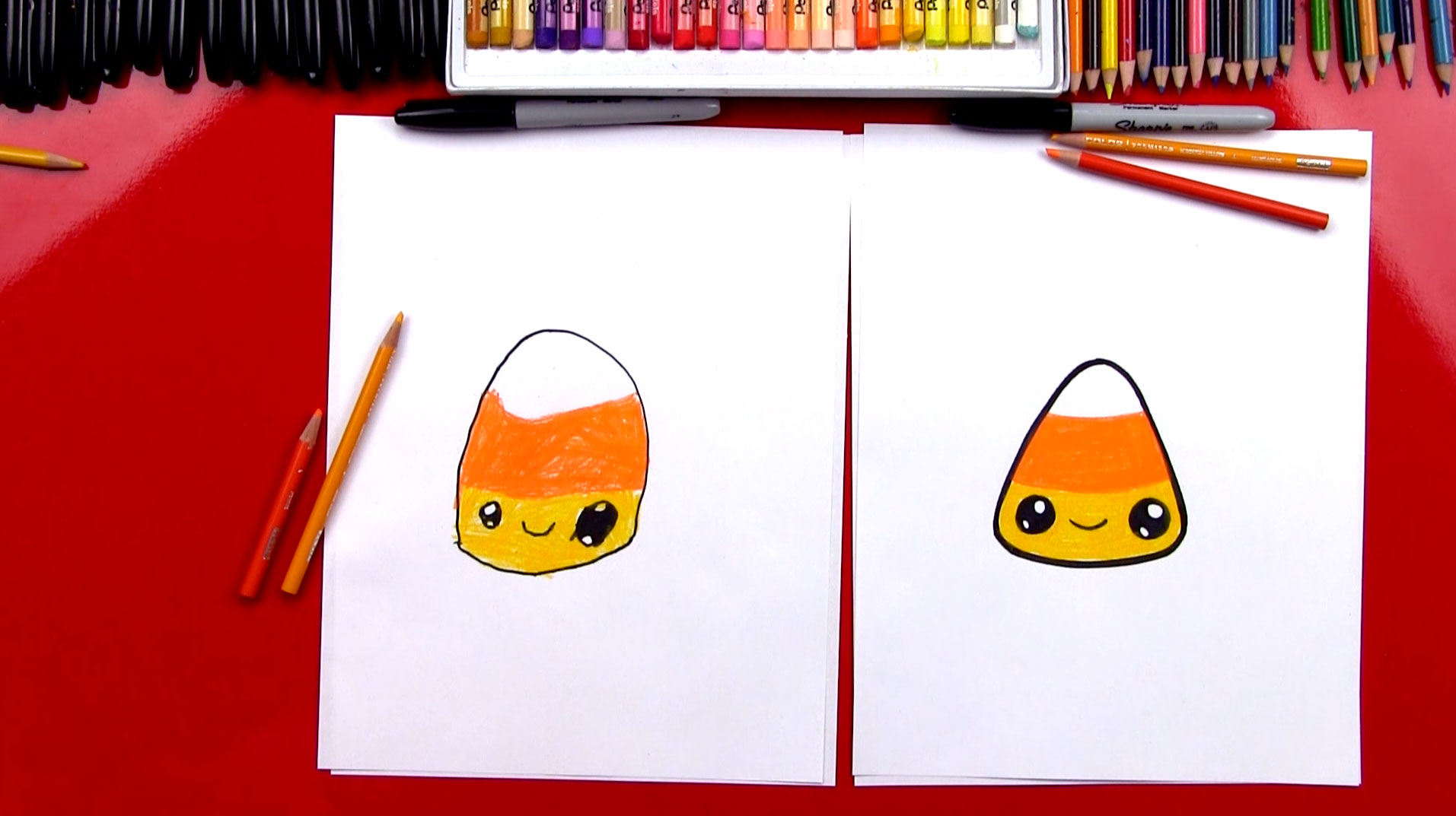 1913x1073 How To Draw A Candy Corn - Cute Candy Corn Drawing