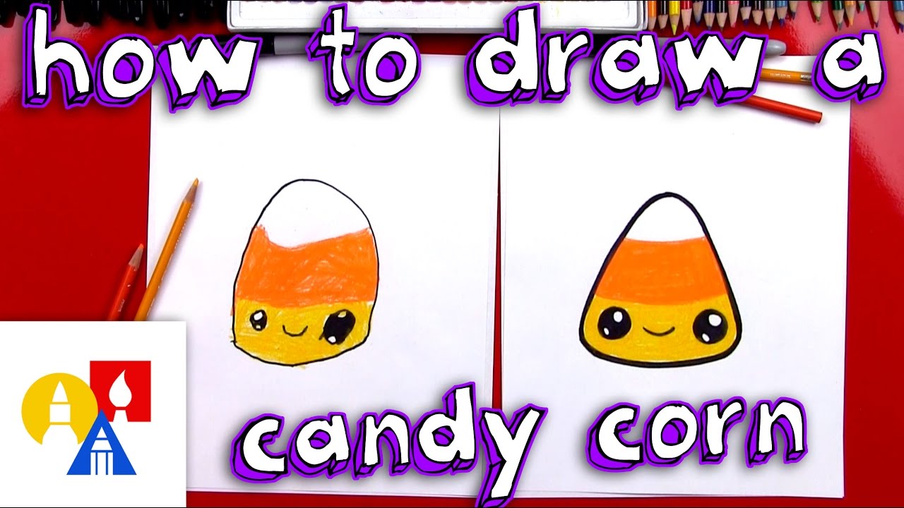 1280x720 How To Draw Cartoon Candy Corn - Cute Candy Corn Drawing
