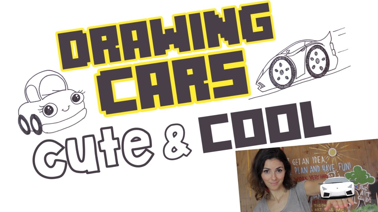 1280x720 How To Draw A Cute Car And A Cool Car! - Cute Car Drawing