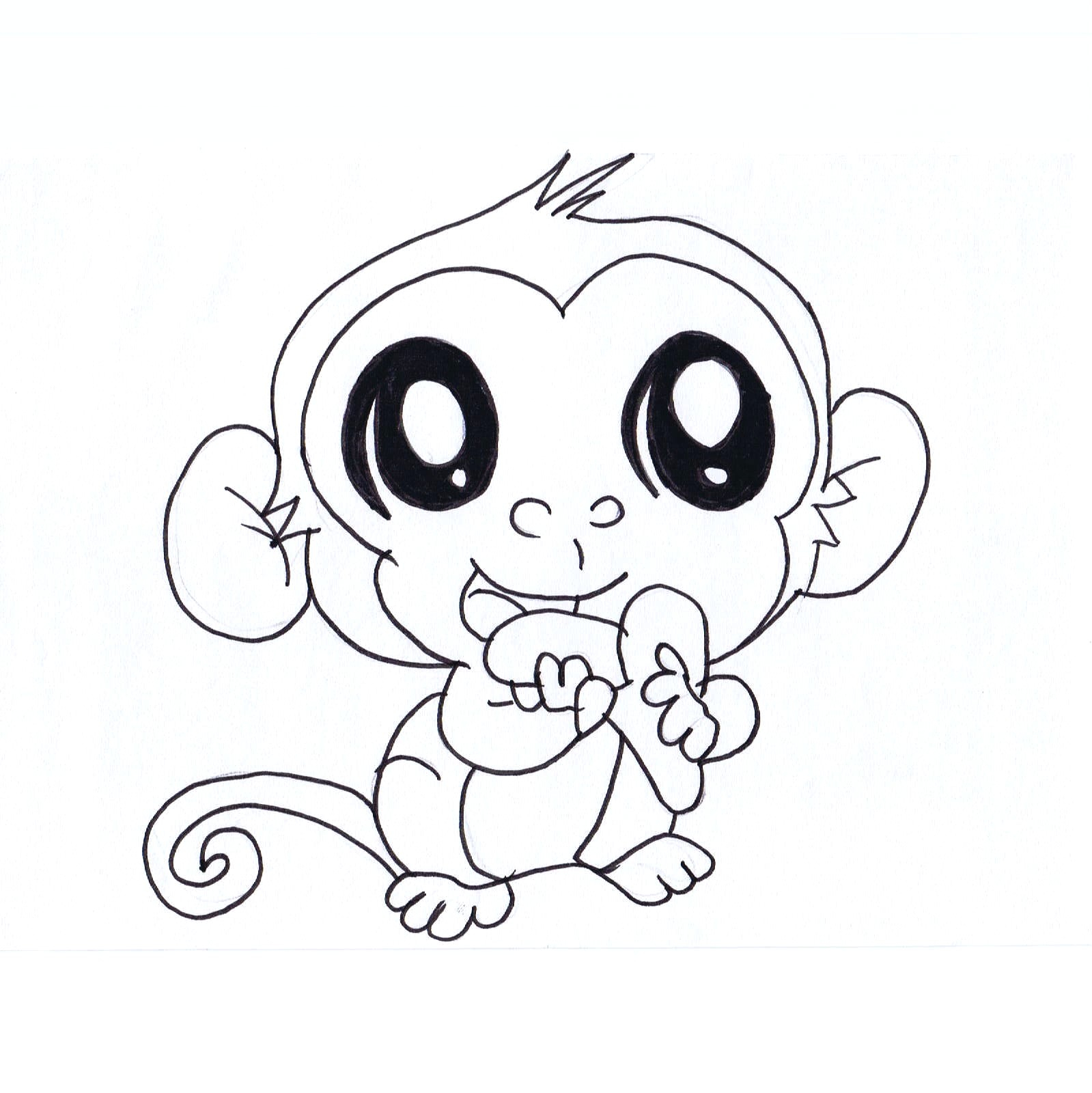 1599x1600 Draw Cartoon Animals With Big Eyes - Cute Cartoon Animals Drawing