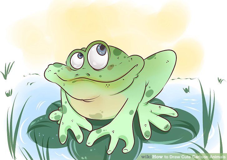 728x514 How To Draw Cute Cartoon Animals Steps - Cute Cartoon Animals Drawing