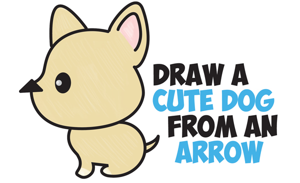 600x367 Kawaii Dog Archives - Cute Cartoon Dog Drawings