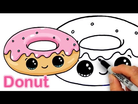 480x360 How To Draw A Cartoon Donut Cute And Easy - Cute Cartoon Drawings