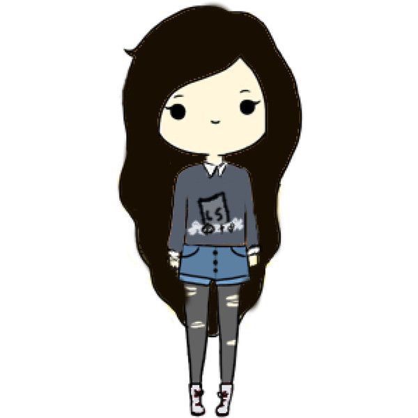 Cute Cartoon Girl Drawing
