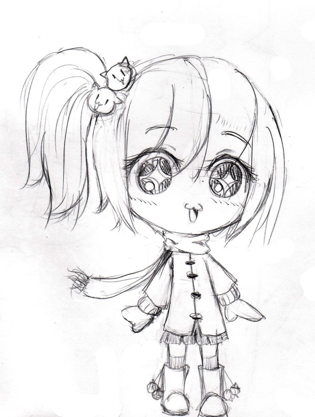 1024x1353 Girl Sketch Cartoon Images I Love This I Tried It And It Turned - Cute Cartoon Girl Drawing