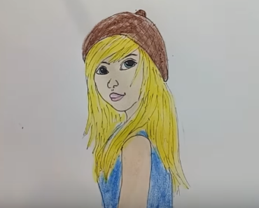 370x297 Draw A Cute Cartoon Girl Archives - Cute Cartoon Girl Drawing