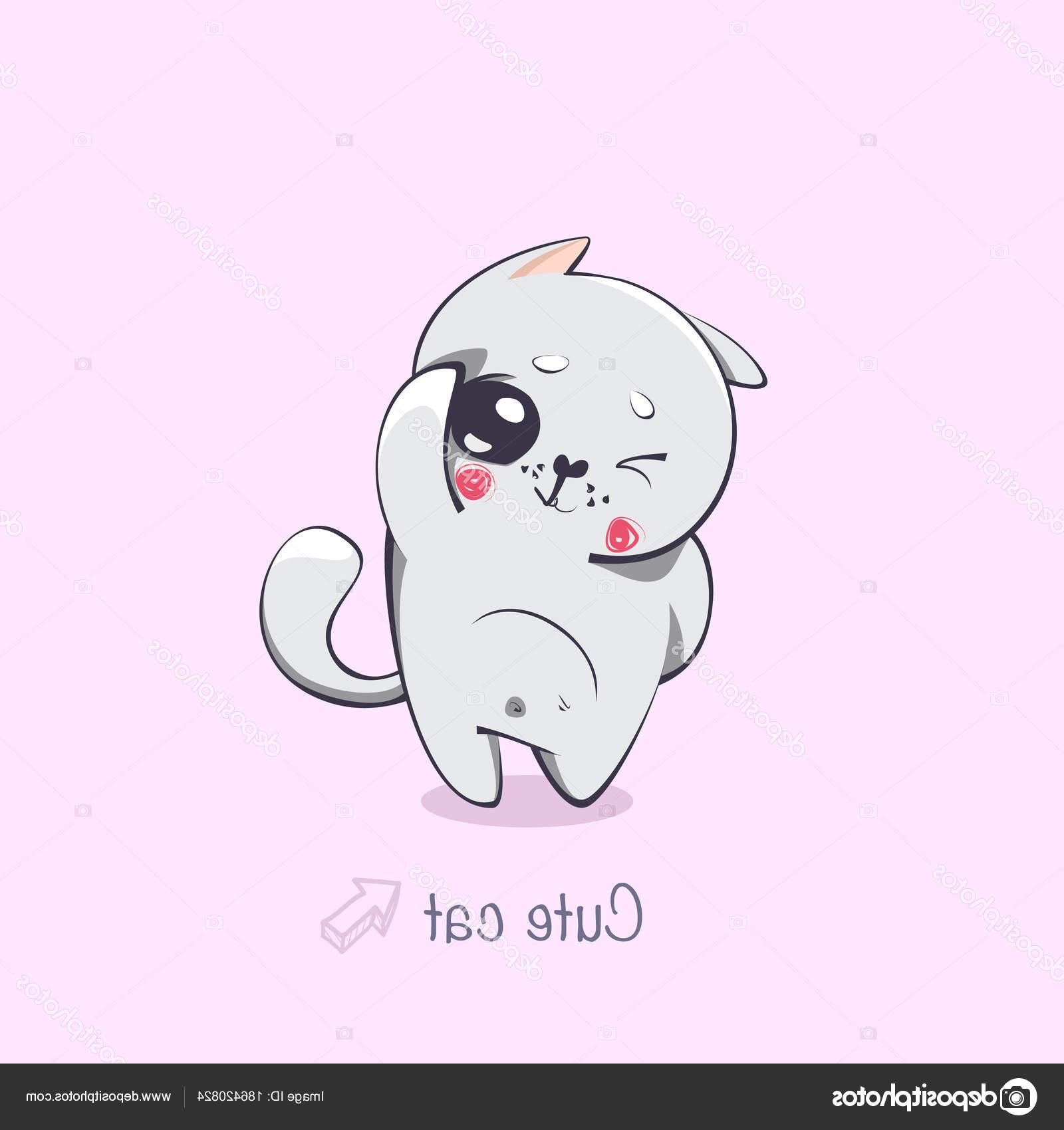 1600x1700 Unique Stock Illustration Cute Cat Cartoon Animals Vector Library - Cute Cat Cartoon Drawing