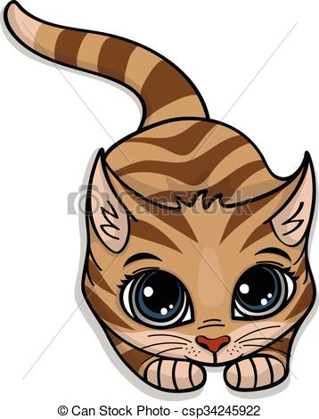 358x470 cute cat cute and friendly cat in cartoon style - Cute Cat Cartoon Drawing
