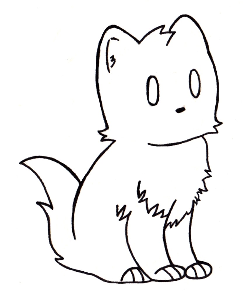833x1024 Cute Cat Drawing Simple - Cute Cat Drawing