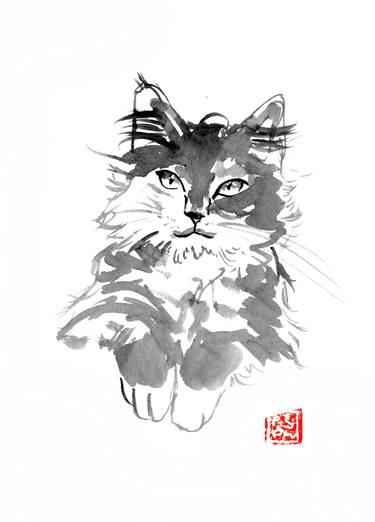 375x522 Too Cute Cat Drawing - Cute Cat Drawing