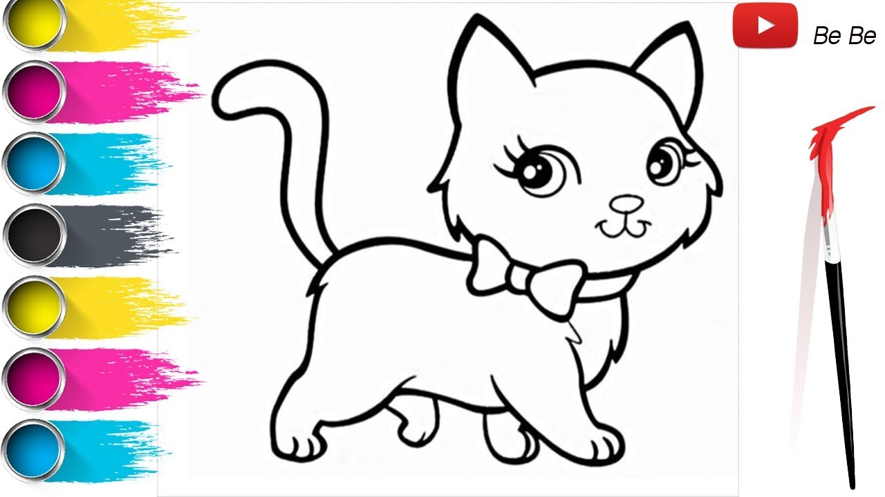 Easy cat drawing for kids chartsmoli