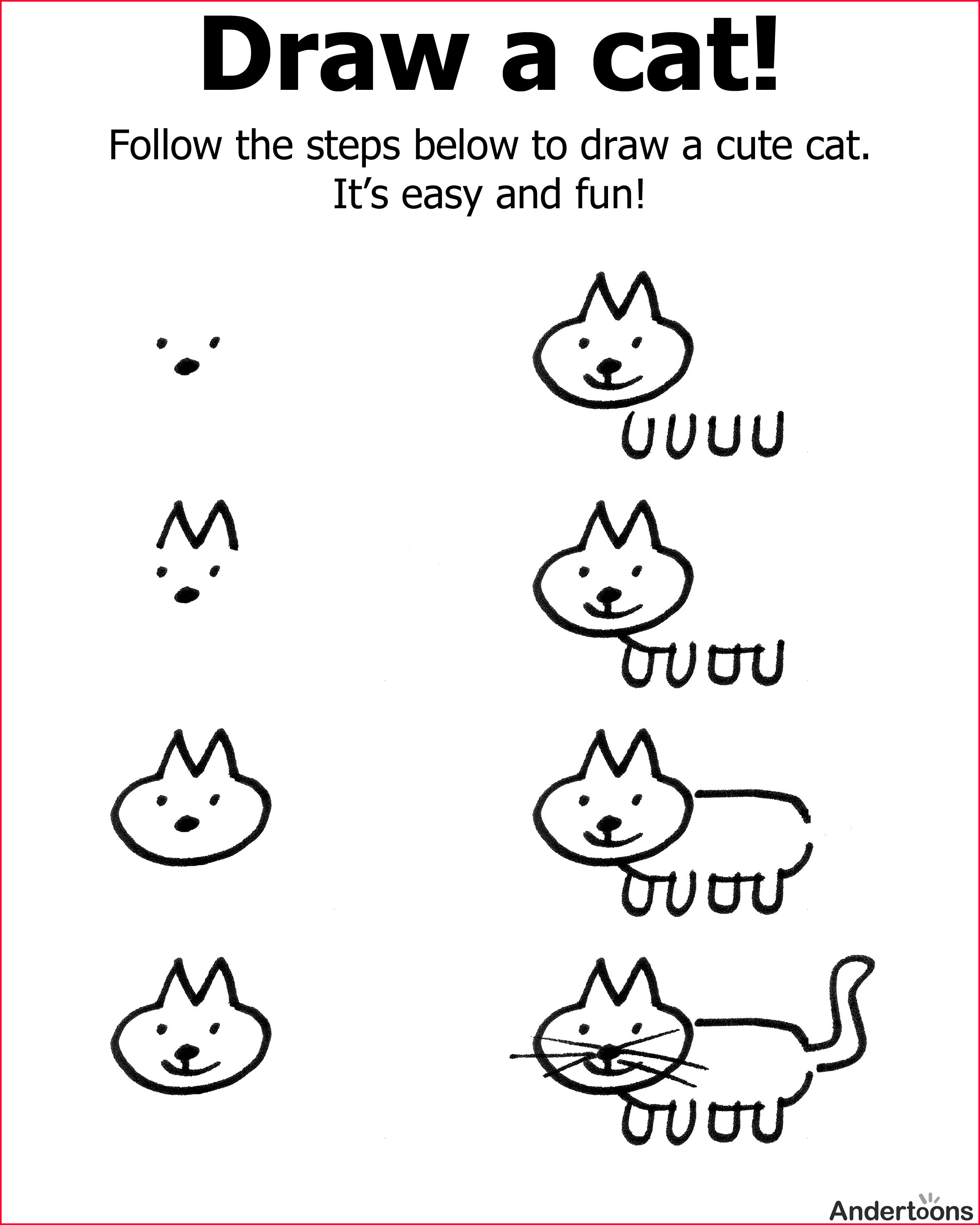 2400x3000 Images Of Easy Cats To Draw Drawing - Cute Cat Drawing Step By Step