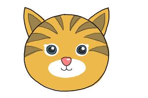 300x200 How To Draw A Cat - Cute Cat Face Drawing
