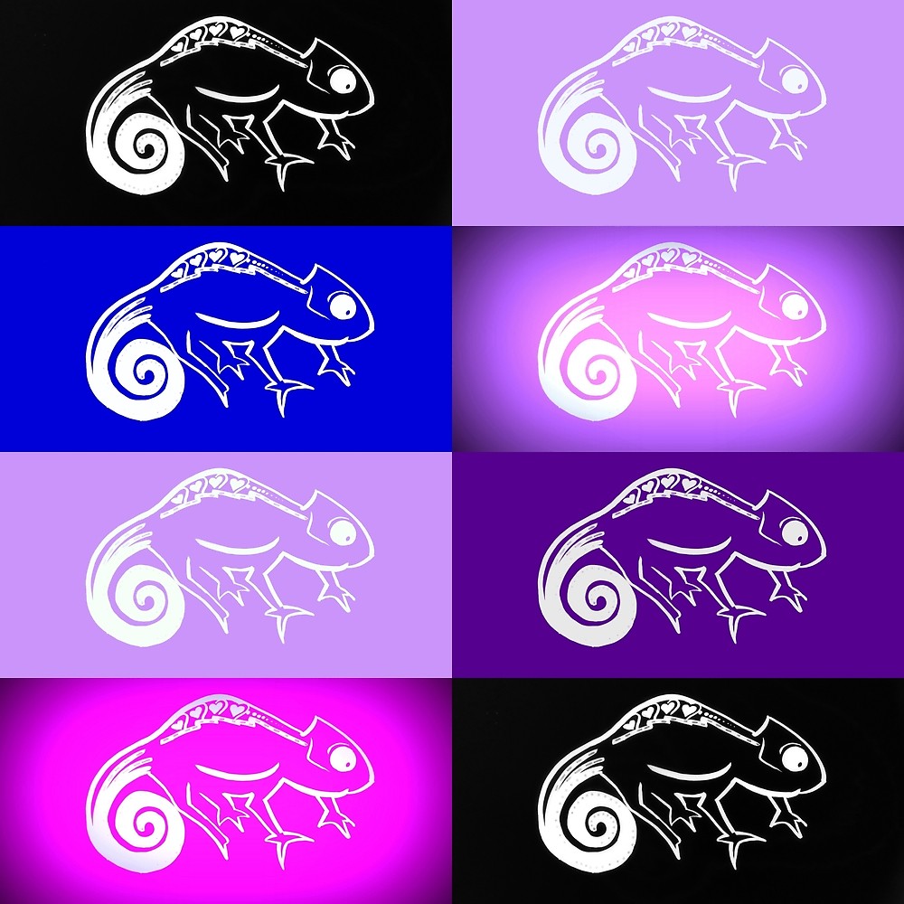 1000x1000 cute chameleon, with purple, purple and pink art, purple and pink - Cute Chameleon Drawings