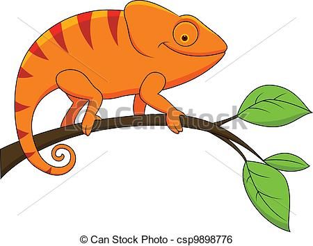 450x354 Cute Chameleon Drawing - Cute Chameleon Drawings