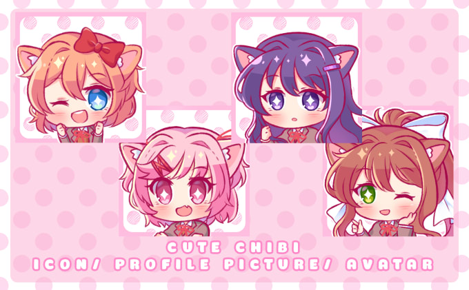 680x421 Draw Cute Chibi Icon, Avatar, Profile Pic For You - Cute Chibi Drawings