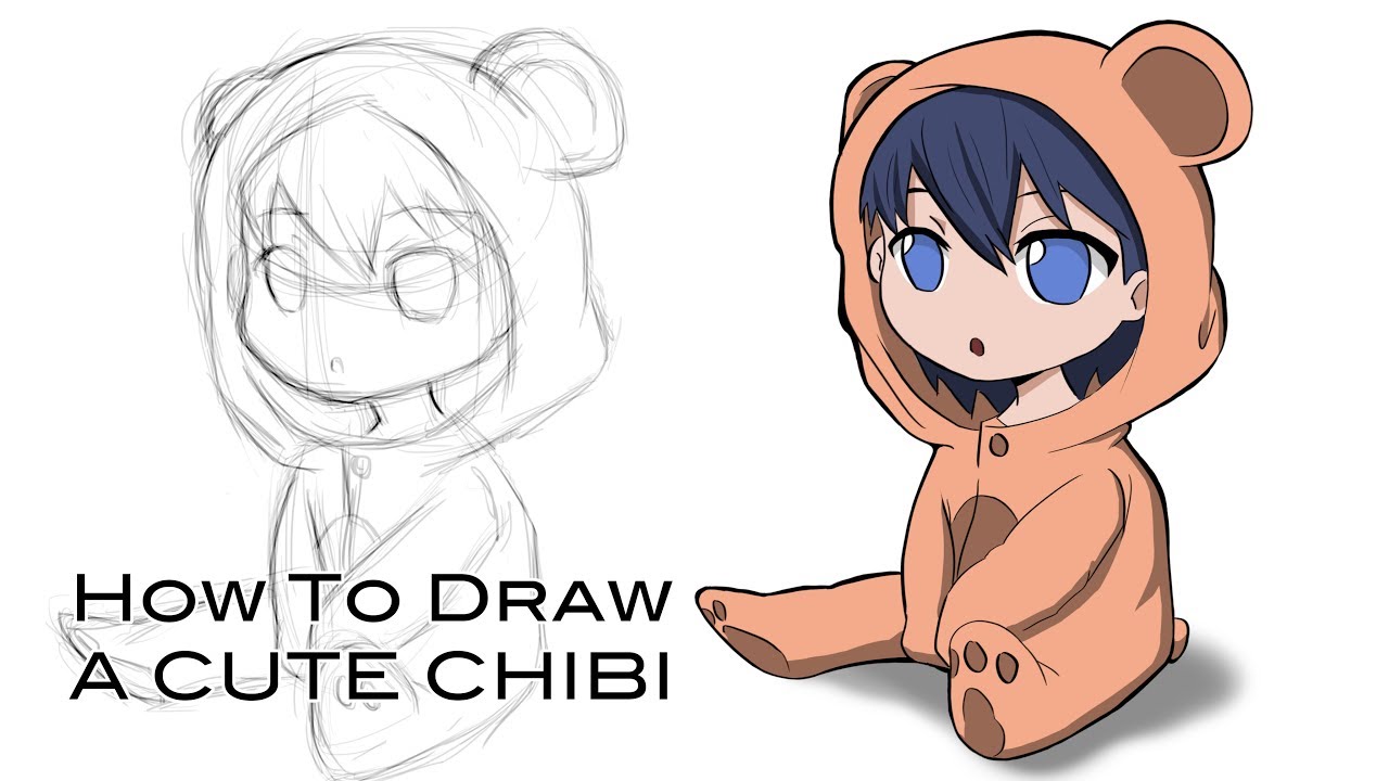 1280x720 How To Draw A Cute Chibi - Cute Chibi Drawings