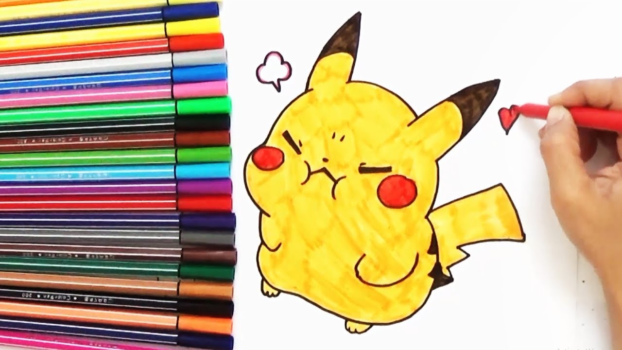 1280x720 How To Draw Cute Chibi Pikachu Pokemon - Cute Chibi Drawings