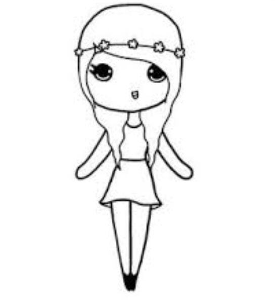 544x598 chibi templates chibis drawings, cute girl drawing, cute easy - Cute Chibi Drawings