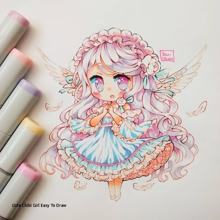 736x736 cute chibi girl easy to draw best chibi images - Cute Chibi Drawings