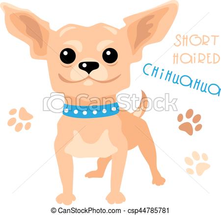 450x439 vector funny shorthaired chihuahua dog sitting cute funny dog tan - Cute Chihuahua Drawing
