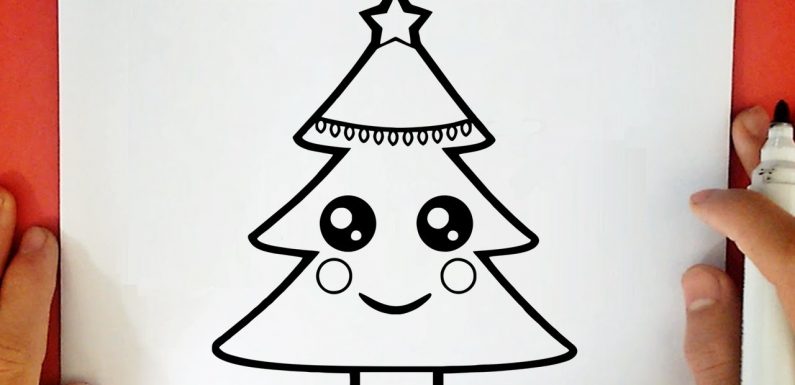 795x385 How To Draw A Cute Christmas Tree Cumseface - Cute Christmas Tree Drawing