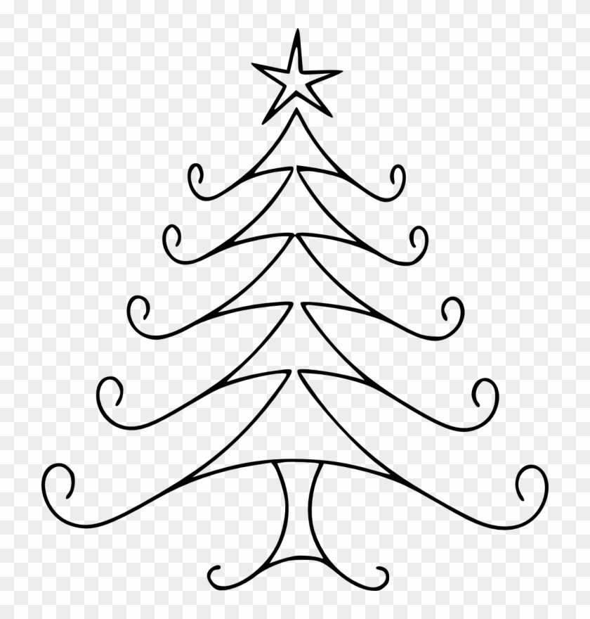 840x880 How Do You Draw A Christmas Tree Drawing How To Draw A Cute - Cute Christmas Tree Drawing