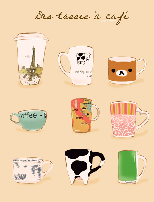 Cute Coffee Drawing at Explore collection of Cute