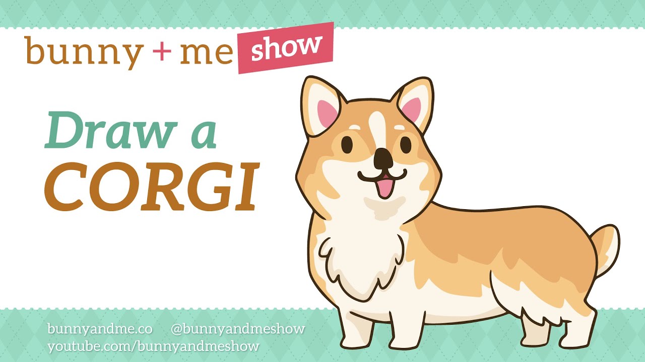 1280x720 How To Draw A Corgi - Cute Corgi Drawing
