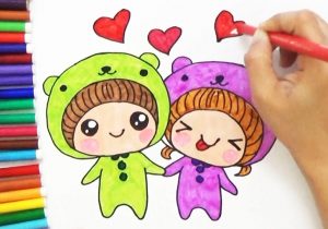 300x210 cute couple cartoon drawings couple cartoon drawing at getdrawings - Cute Couple Cartoon Drawings