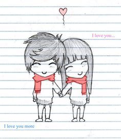 236x273 Cute Couple Pictures Cartoon Funny Pictures Drawings, Love - Cute Couple Cartoon Drawings