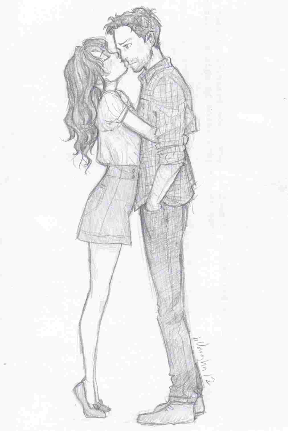 1011x1509 Cute Couple Drawings - Cute Couple Drawing Pictures