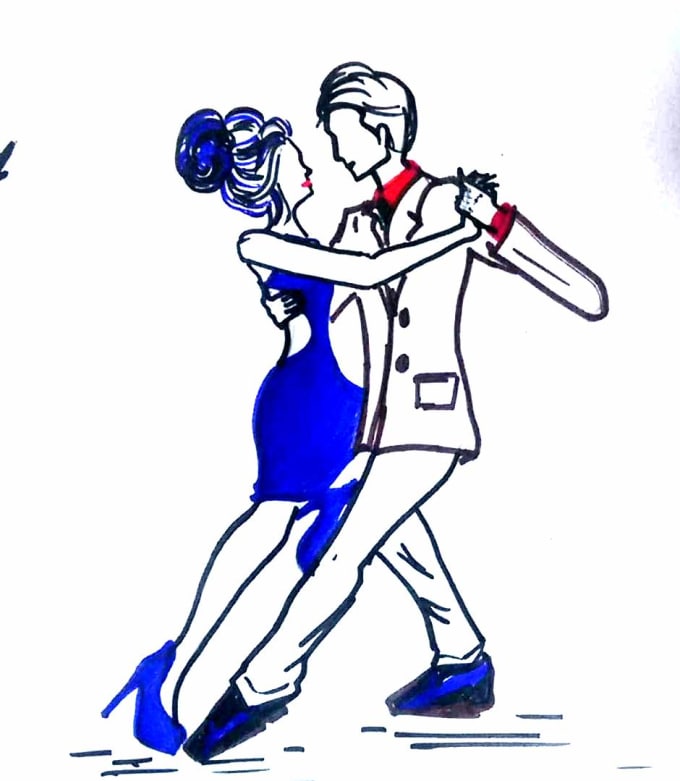 680x781 Draw Cute Couple Drawing For You - Cute Couple Drawing Pictures